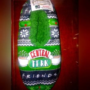 Men's Friends Central Perk Christmas Slipper Socks #New